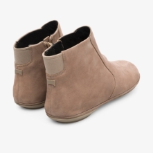 Camper Right Ankle Boots Beige - Womens Singapore PUSWML-108